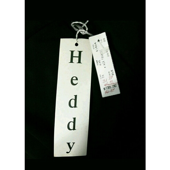 Heddy Pants Vintage Size 8 Straight Black Rayon - Picture 8 of 8